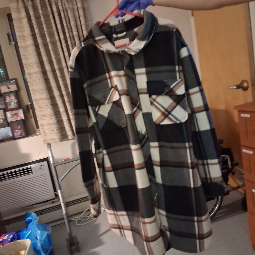 Thread & Supply Plaid Jacket - Black, White, Brown